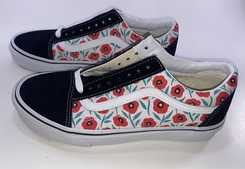 Vans Off the Wall Canvas Damen schwarz mit Blumenmuster Schnürung Größe Herren - 7,5/Wm-9 - Bild 7 von 12