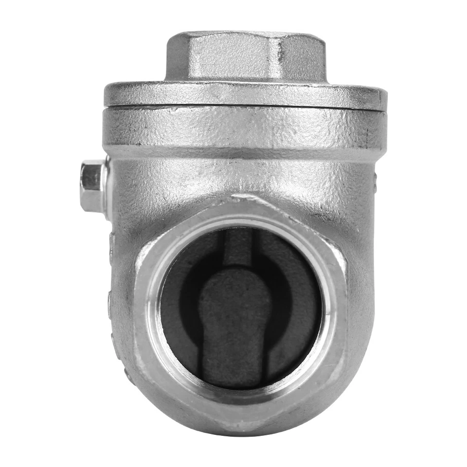 3/4in DN20 Stainless Steel One Way Swing Check Valve Female Thread WOG 200PSI - Image 3 of 4