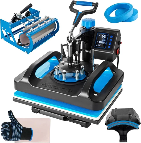 15"x12" T-Shirt Heat Press Machine 5 in 1+ 30 OZ Tumbler Mug Press Sublimation