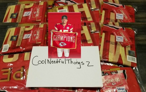 2020 KC Kansas City CHIEFS KINGDOM FLAG Red Friday Superbowl 7th SGA Champion - Picture 5 of 9