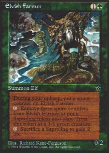 MTG - Elvish Farmer - Fallen Empires - NM, English Magic FLAT RATE SHIP - Picture 1 of 1