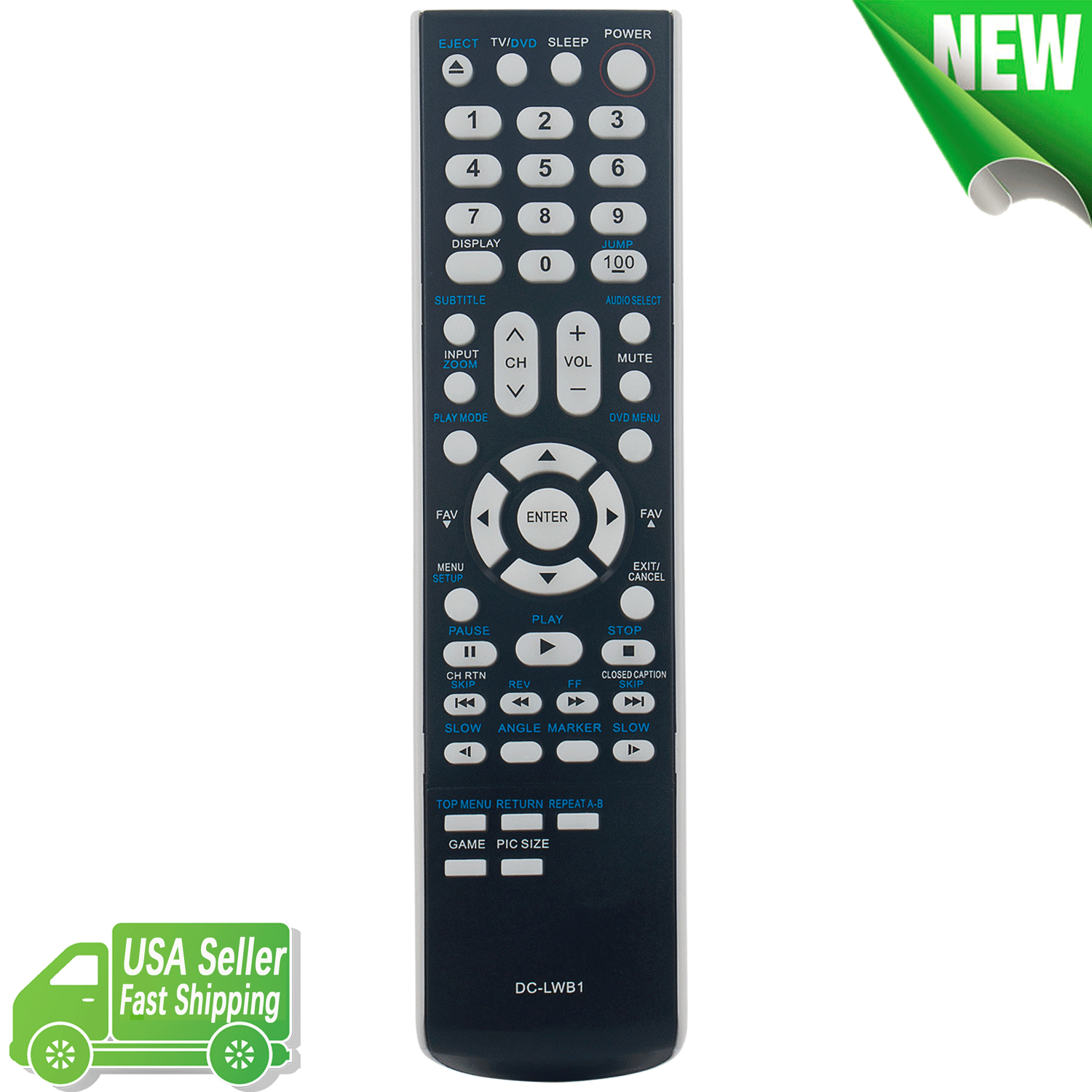 DC-LWB1 Replace Remote Control for Toshiba TV 15LV505-T 15CV101U sub SE-R0305