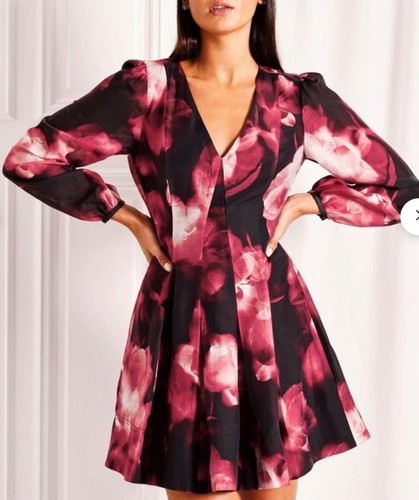 Bnwt TOKITO Size 10 Long Sleeve Rouge Mini Dress CURRENT SEASON RRP$179.95 - Picture 6 of 11