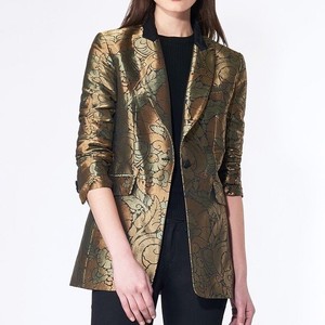 veronica beard metallic blazer
