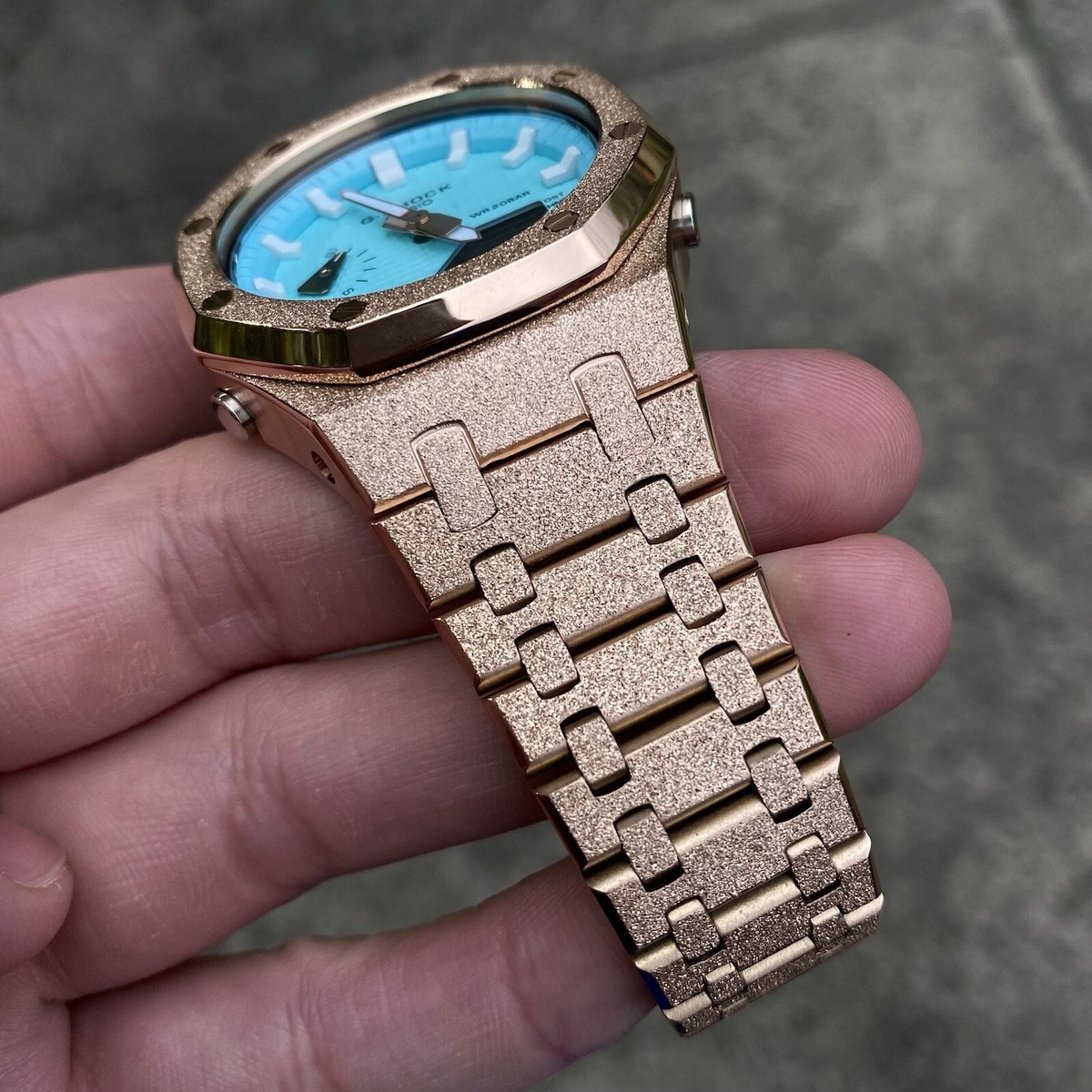 Custom Frosted Rose Gold G-SHOCK Casioak GA-2100 | eBay