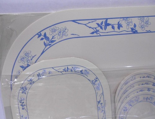 ❤️10-pc CORELLE Coordinates FIRST OF SPRING Tabletop Set PLACEMAT COASTER HOTPAD - Picture 5 of 5