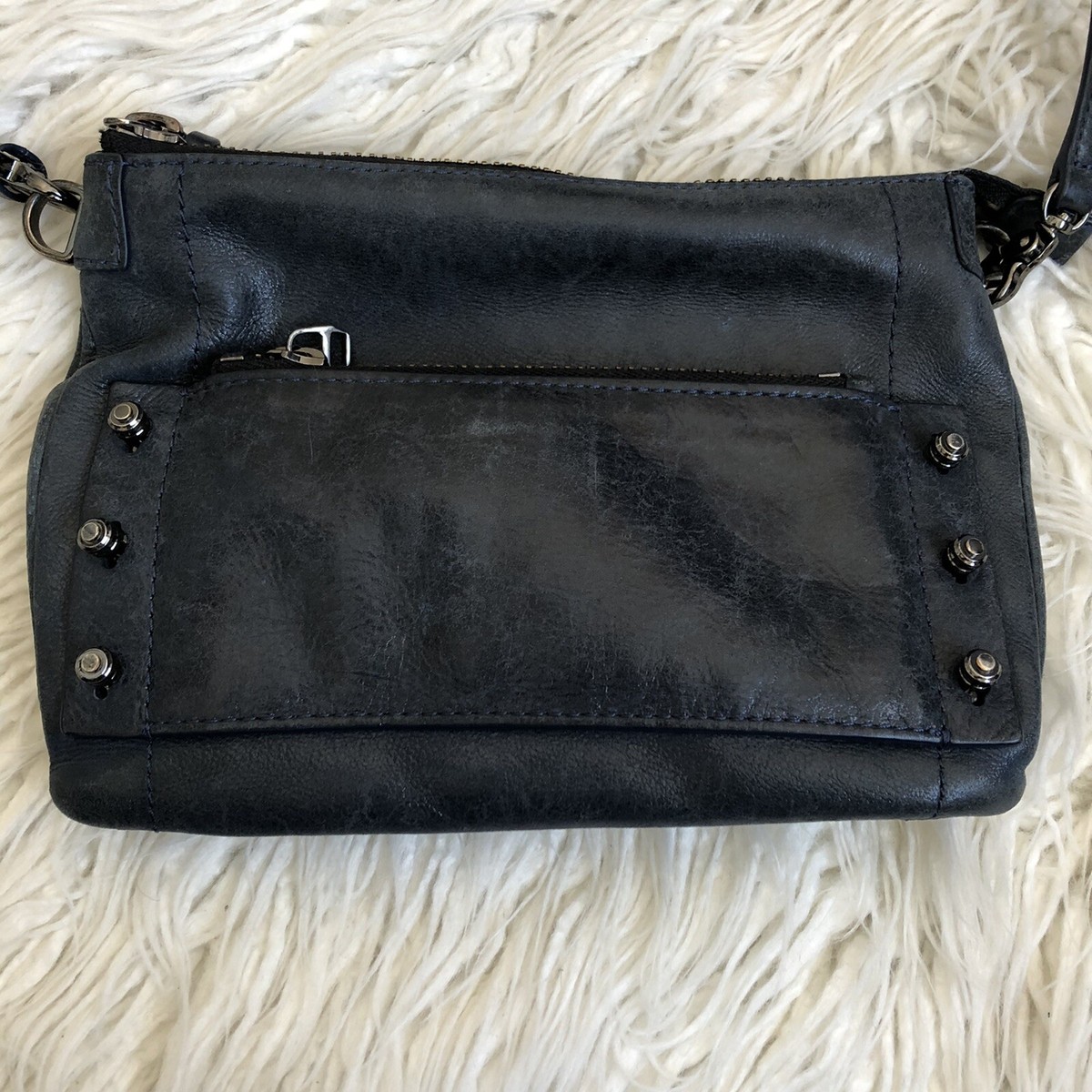 Botkier Warren Navy Bluegunmetal Leather Backpack Sloan Large Backpack | Full Grain Leather or Organic Cotton  main image 3