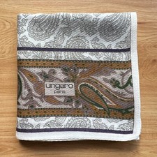 HANDKERCHIEF MEN'S POCKET SQUARE VINTAGE ART PAISLEY BANDANA COTTON 17" A-0288