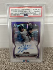 2023 Bowman Chrome Prospects Auto Purple Justyn-Henry Malloy PSA 10 202/250