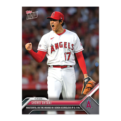 2023 Topps Now #161 Shohei Ohtani Los Angeles Angels 7 Scoreless