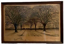 19th C Steel Engraving T.T.B. 1889 Max Jacoby NY Framed 19 x 28