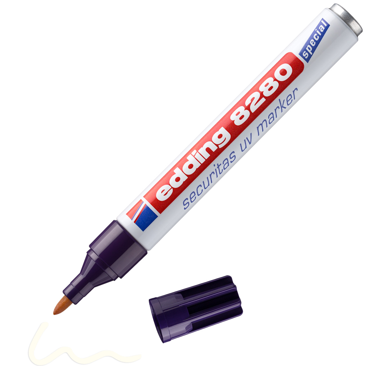 Edding 8280 UV-Marker Blister Securitas Geocaching Stift, Schwarzlicht 1,5-3mm
