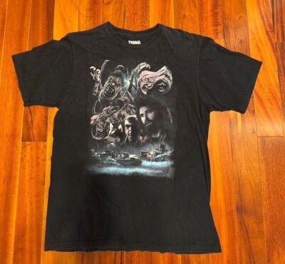 Vintage Tee Shirt The Thing Limited Edition Black Fright Rags Men's Large