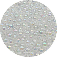 2000 Pcs 4Mm Acrylic round Beads AB Colors Craft Beads round Spacer Beads with H