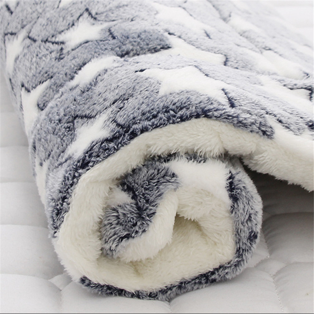 Spring Warme Hunde Katzendecke Haustierdecke Anti-Rutsch Kissen Hundematratze,