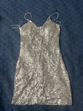 Silver Sequin Dress