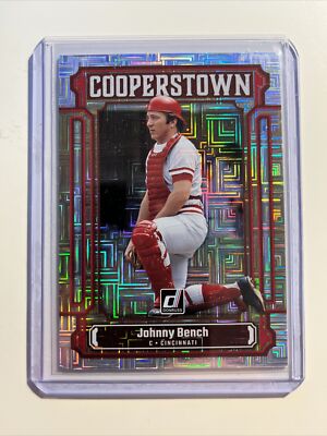 2023 Panini Donruss Baseball Cooperstown Vector Parallel Johnny Bench CT9 Reds