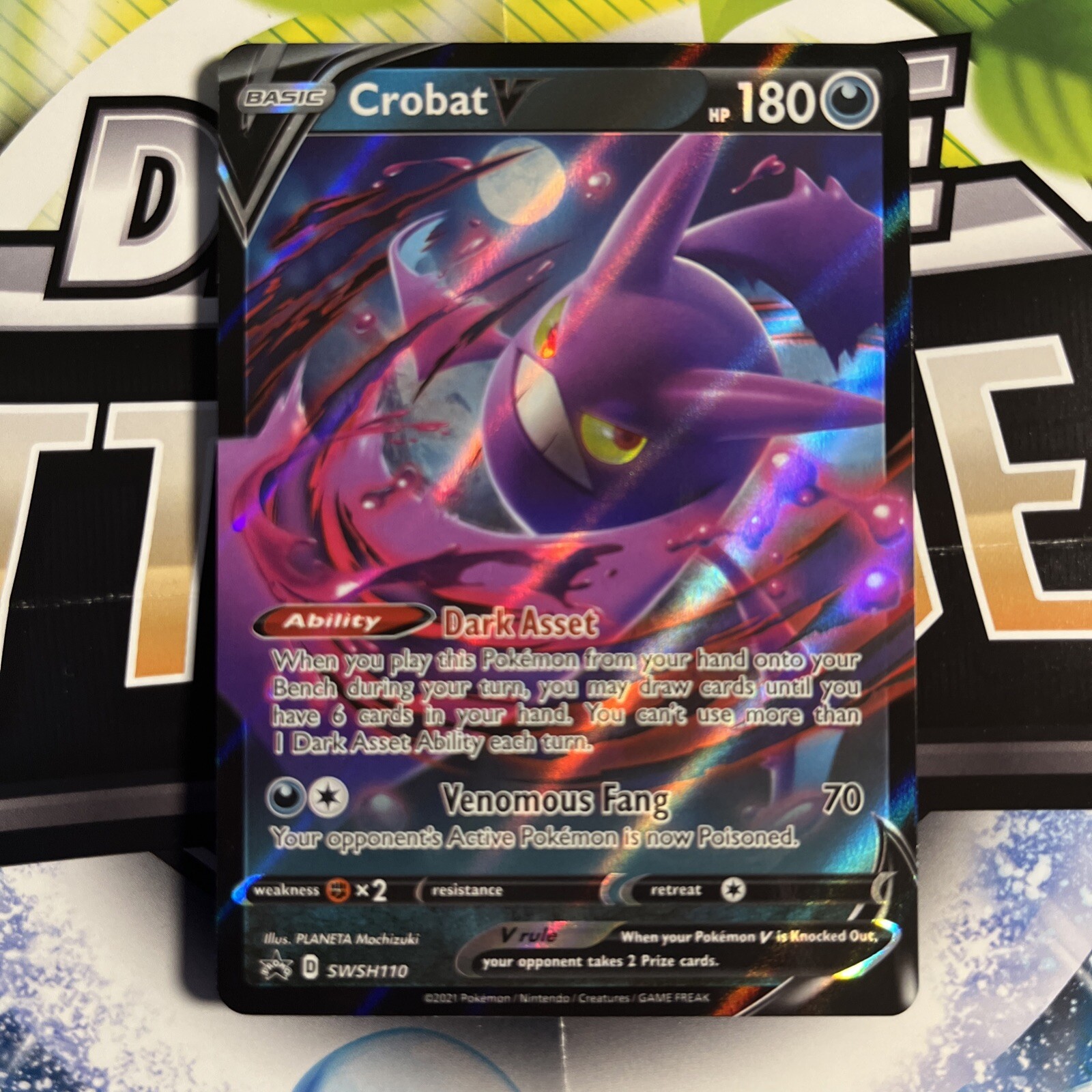 1x Crobat V - SWSH110 - SWSH Black Star Promos NM Pokemon SWSH NM 0914 #126