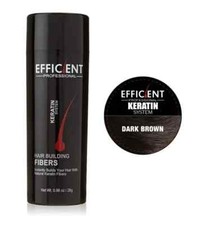 EFFICIENT Keratin Hair Building Fibers Powder Concealer Dark Brown 28g / 0.99oz