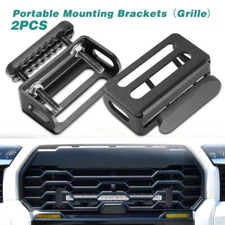 Hidden Front Grille Mounting Bracket For 10/20in LED Light Bar Offroad SUV UTV