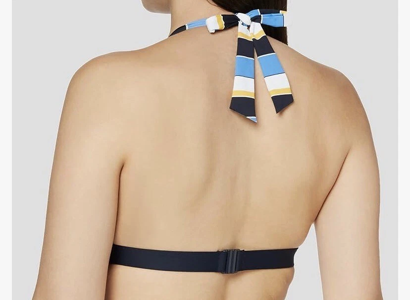 Top de bikini ESPIRIT Reino Unido 14/32C Brendon Playa Cuello halter Correas Acolchado Nuevo con etiquetas Precio de venta sugerido por el fabricante £30 Foto 2 de 2