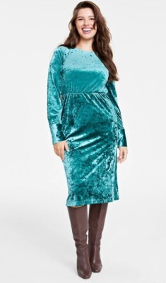 silver long sleeve mini dress Petal and Pup Women's Serena Sequin Mini Dress main image 1
