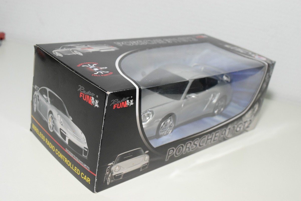 RADIO FUN RADIO CONTROL R/C PORSCHE 911 GT2 GREY MINT BOXED NEW | eBay