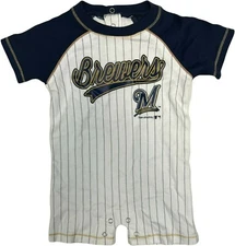 Milwaukee Brewers Boy's Creeper 6/9 Months