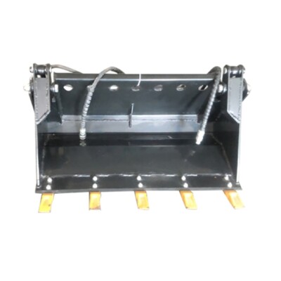 Agrotk M-4 in 1 Bucket Mini Skid Steer Loader Attachment for Sale 136KG Black