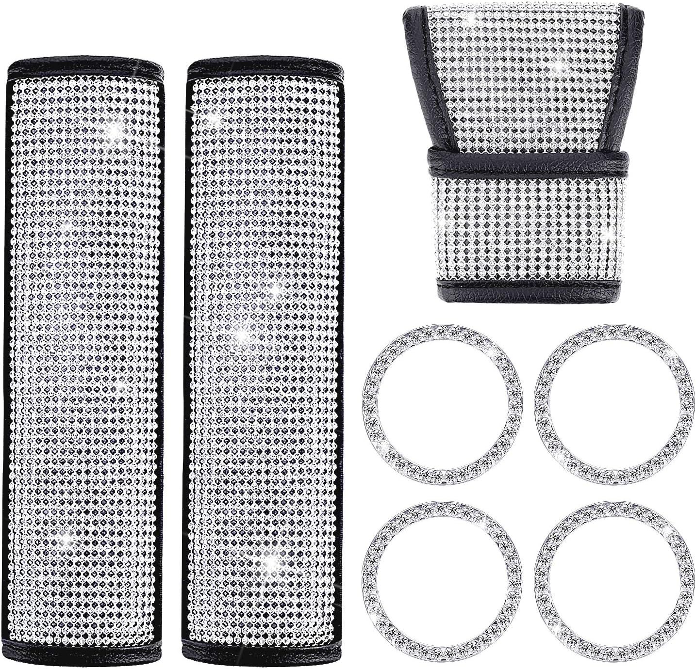 Crystal Diamond Car Accessories, Include Bling Car Gear Shift Cover Auto Shift G