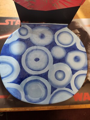 Grasslands Road Blue Bubble Plate 11x10''