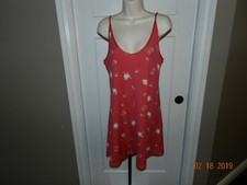 PRIVATE LUXURIES RED FLoral LINGERIE GOWN NIGHTGOWN XXL NWT