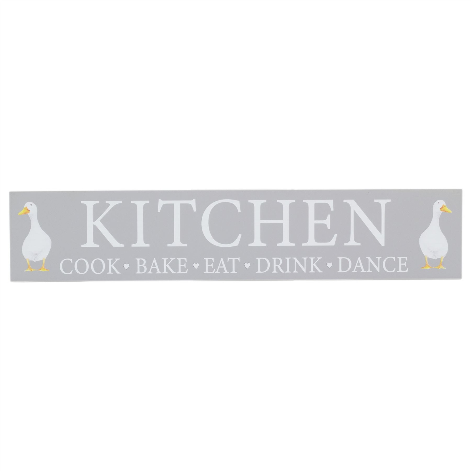 50cm Wooden Duck Plaque | Wall Hanging Shabby Chic Duck Sign | Kitchen Wall Art