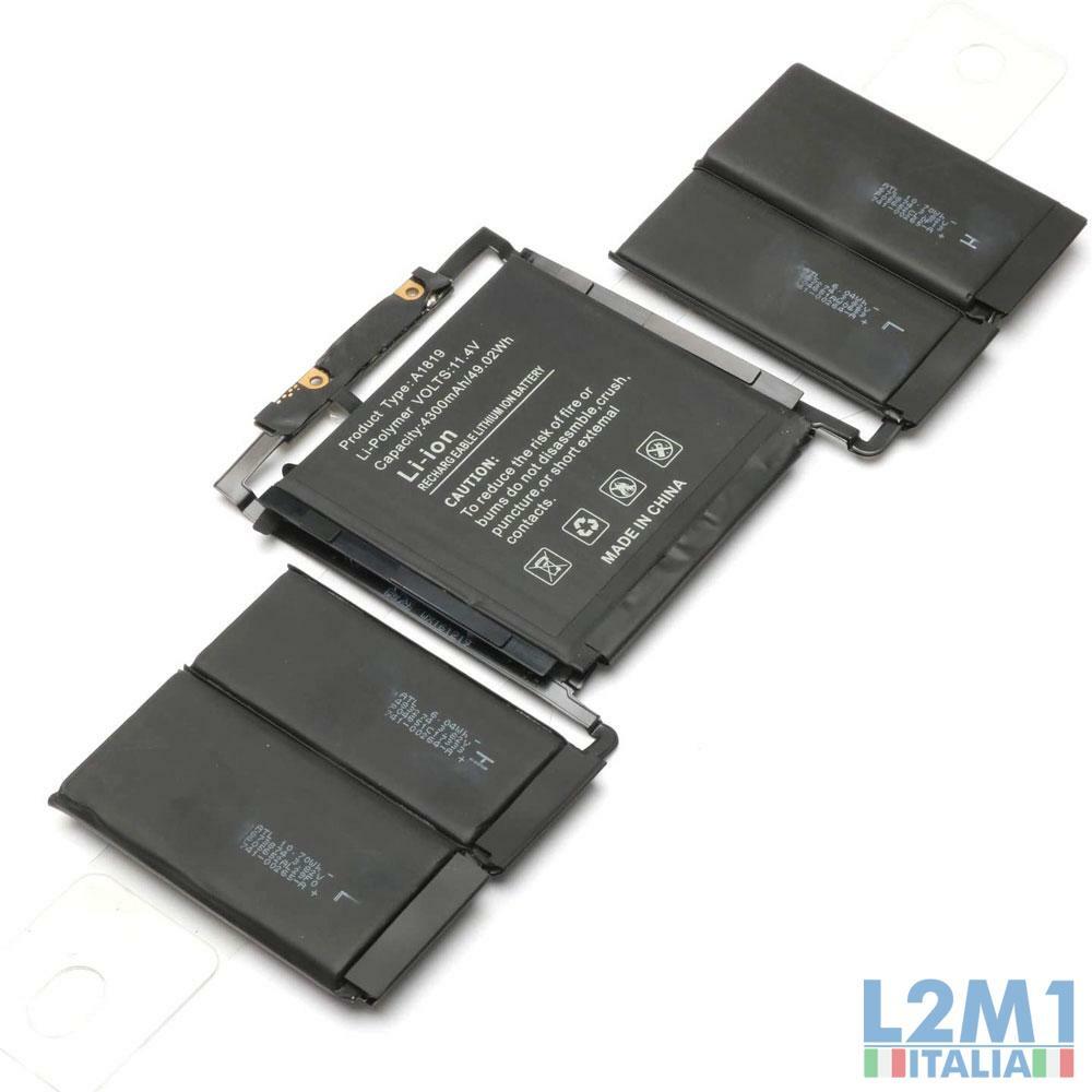 Batteria A1819 4314mAh per Macbook Pro 13” Touch Bar MLH12LL/A A1706 EMC 3071
