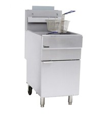 Commercial Fryer -  4 Burner - High Power - Twin Basket Single Tank - NG