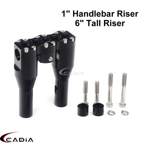 Elevador de manillar estilo club de 1" 1-1/8" 1-1/4" para Harley Touring Road King Softail - Imagen 16 de 31