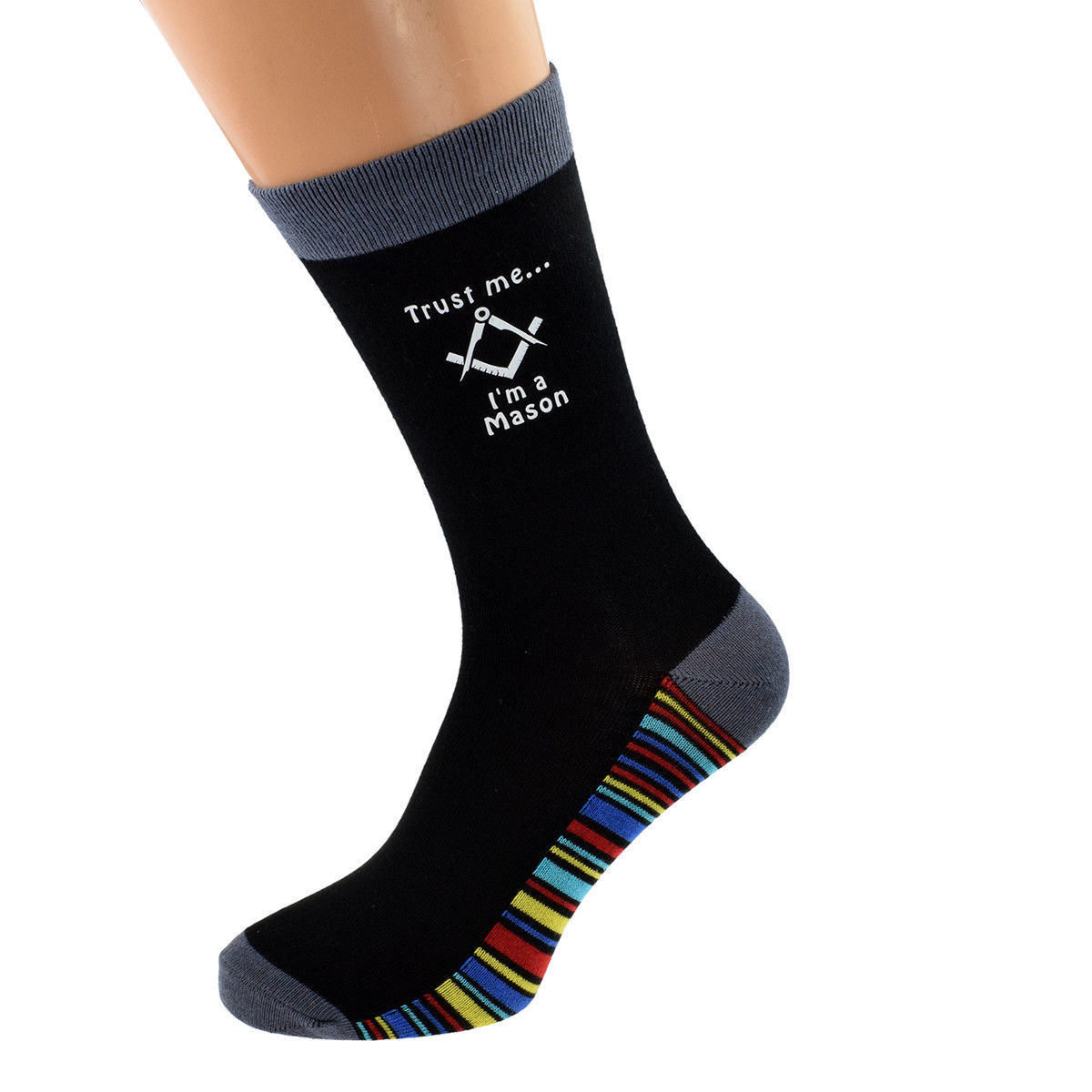 SAOLA Trust Me I'm a Mason No G suola a righe nera design uomo UK 5 12 X6S223 024