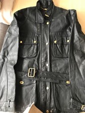 Vintage Mulberry Real Leather Coat Belt Uk12 Italy