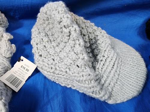 NWT Lot of 4 AKIRA Black Grey Headwear Caps Hats Knit Pom Pom Bill Hat + Gloves - Picture 4 of 10