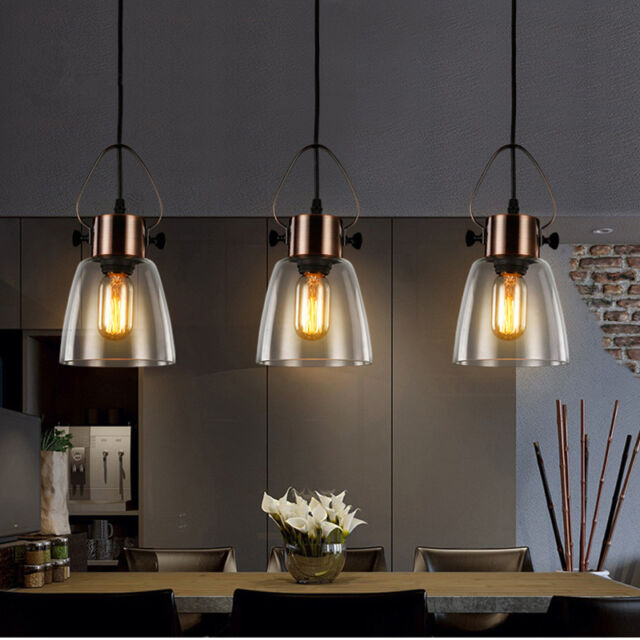 Kitchen Glass Lamp Bar Pendant Light Room Chandelier Lighting Home Ceiling Light