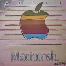 1980s Andy Warhol Signed Limited Edition Lithograph - Apple Macintosh