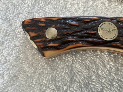 VINTAGE REMINGTON UMC ONE R6 SKINNER KNIFE WITH SHEATH AND STONE IN ORIGINAL BOX - 第 17/24 張圖片