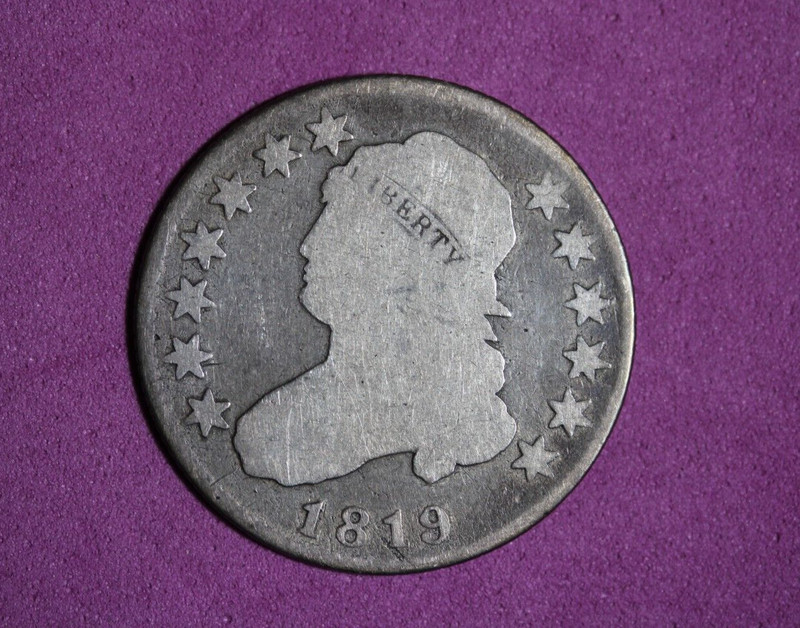 1819- Capped Bust Quarter #P18241