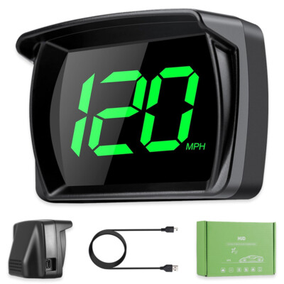 GPS HUD MPH Speedometer Digital Car Truck Motorcycle Head Up Display Odometer US