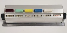 Vintage 5 BUTTON MULTIPLE TALLY DENOMINATOR  Counter With Totalizer  L 491