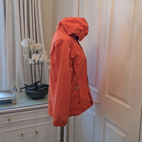 The North Face Youth Orange Hooded Windbreaker Jacket Zip Up Size LG (14/16) - Picture 7 of 11