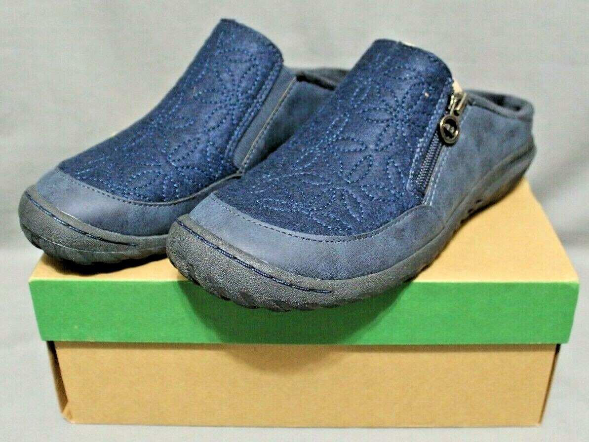 JBU By Jambu women's zip flats crimson slide round toe shoes size 6.5 M  blue NEW | eBay