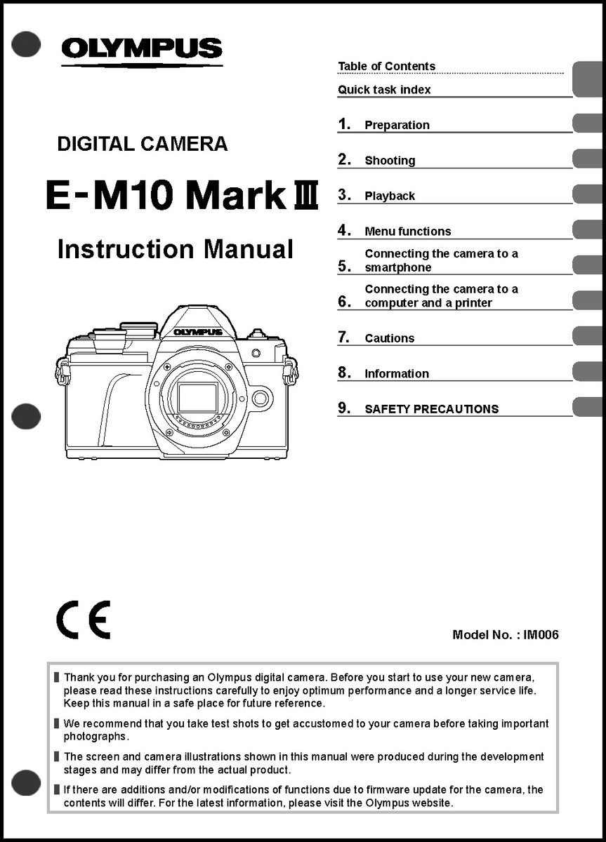 Menu M10 Mark Iii Om De M10 Em10 Mkiii Sample Olympus Em10 Mark