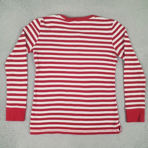 J.CREW Damen Top Gr. XS rot Candy Streifen Henley Waffelstrick Stretch - Bild 2 von 11