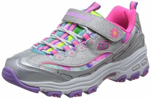 skechers d'lites silver